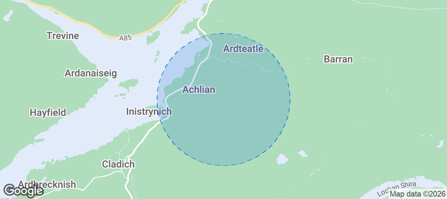 Argyll and Bute Airbnb map